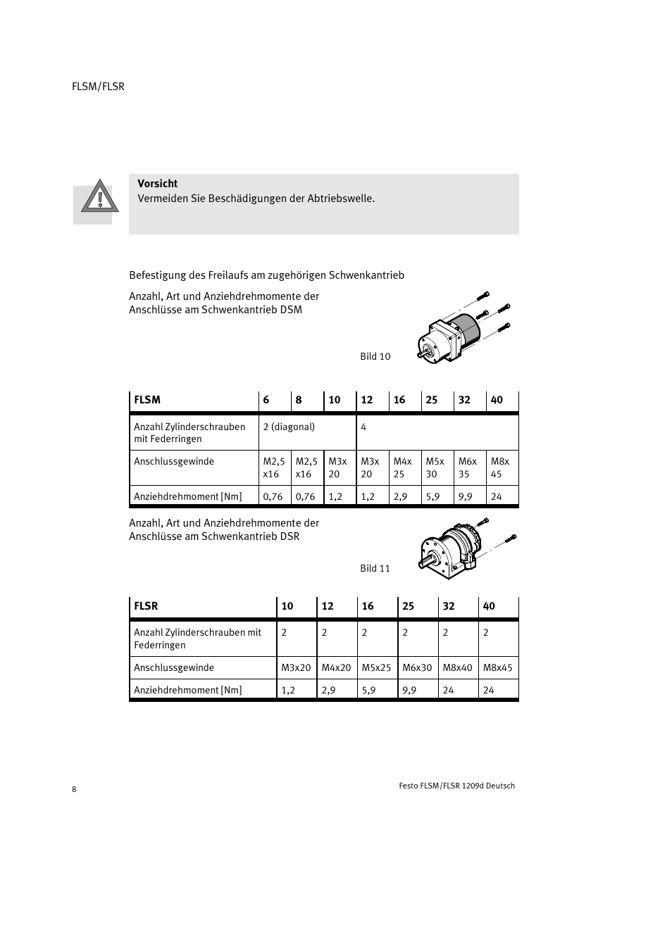 Festo FLSR User Manual | Page 8 / 88
