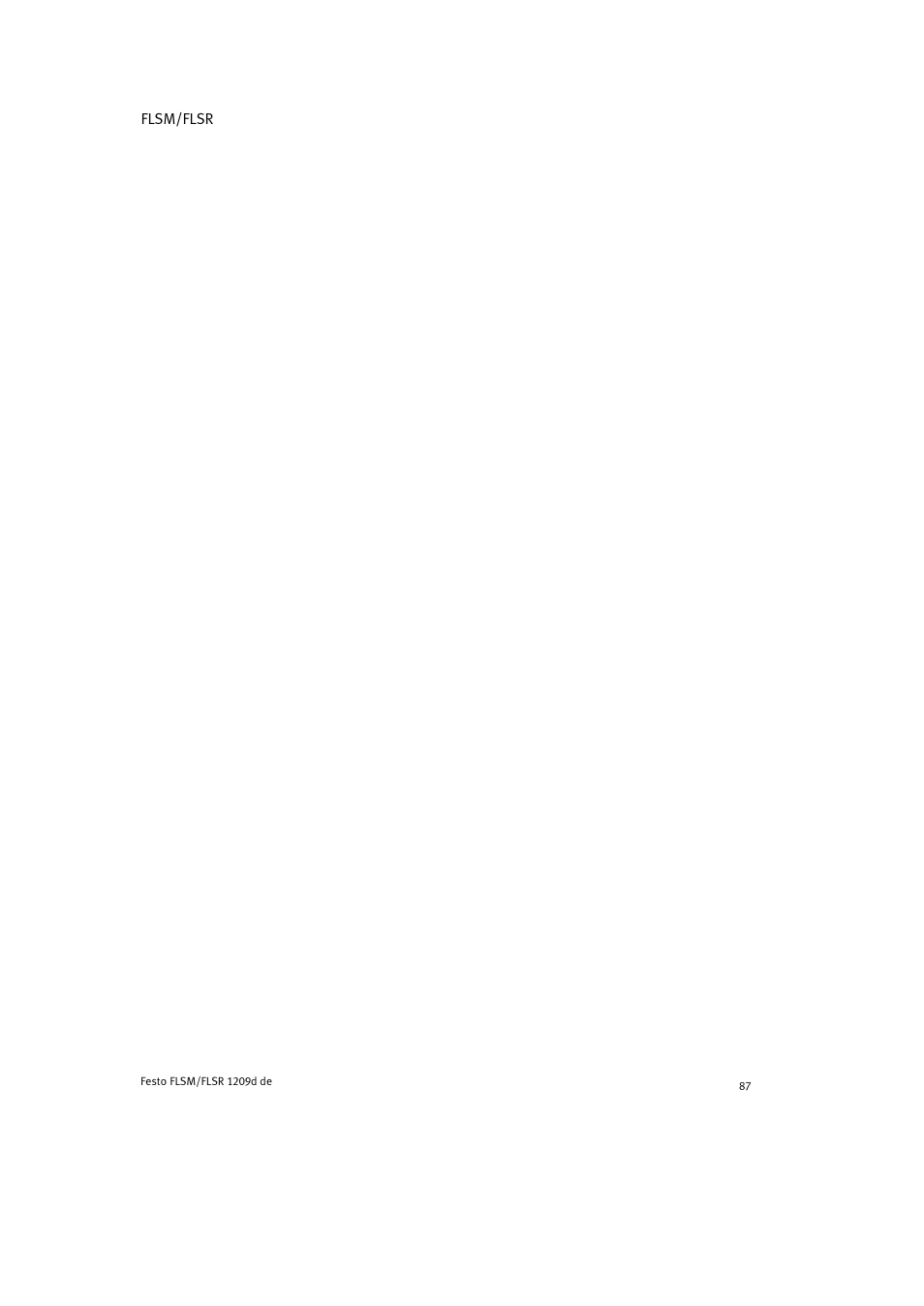 Festo FLSR User Manual | Page 87 / 88