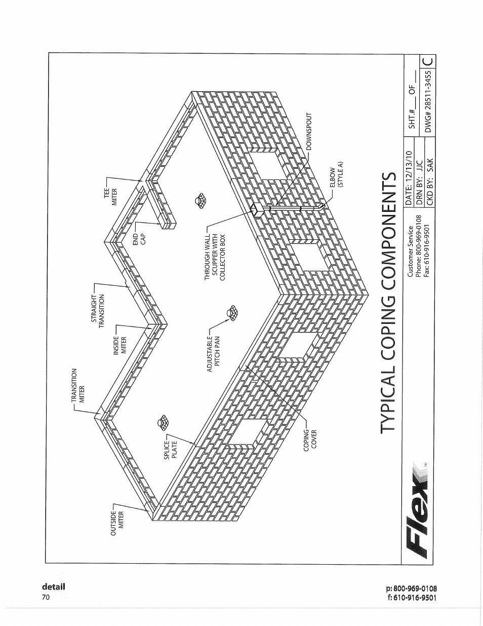 Typical coping components | Flex FLC Coping User Manual | Page 30 / 30