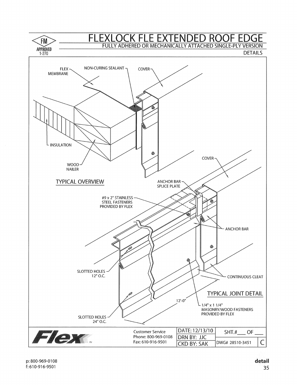 Flexlqck fle extended roof edge | Flex FLE Extended Roof Edge User Manual | Page 3 / 5