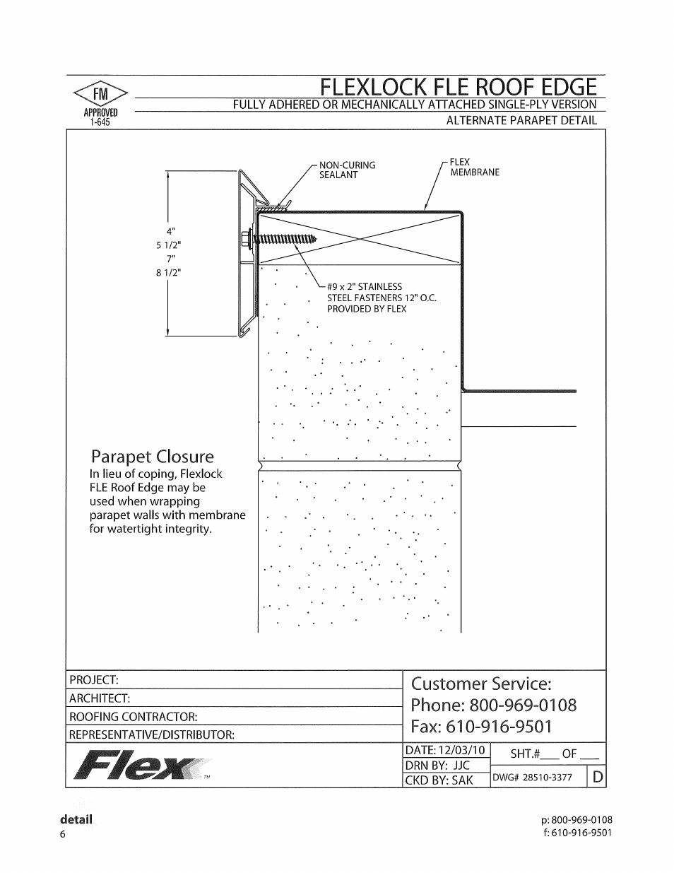 Flexlock fle roof edge | Flex FLE Roof Edge User Manual | Page 3 / 9
