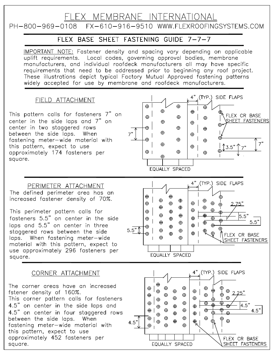 Flex Base Fastening 7-7-7 User Manual | 1 page