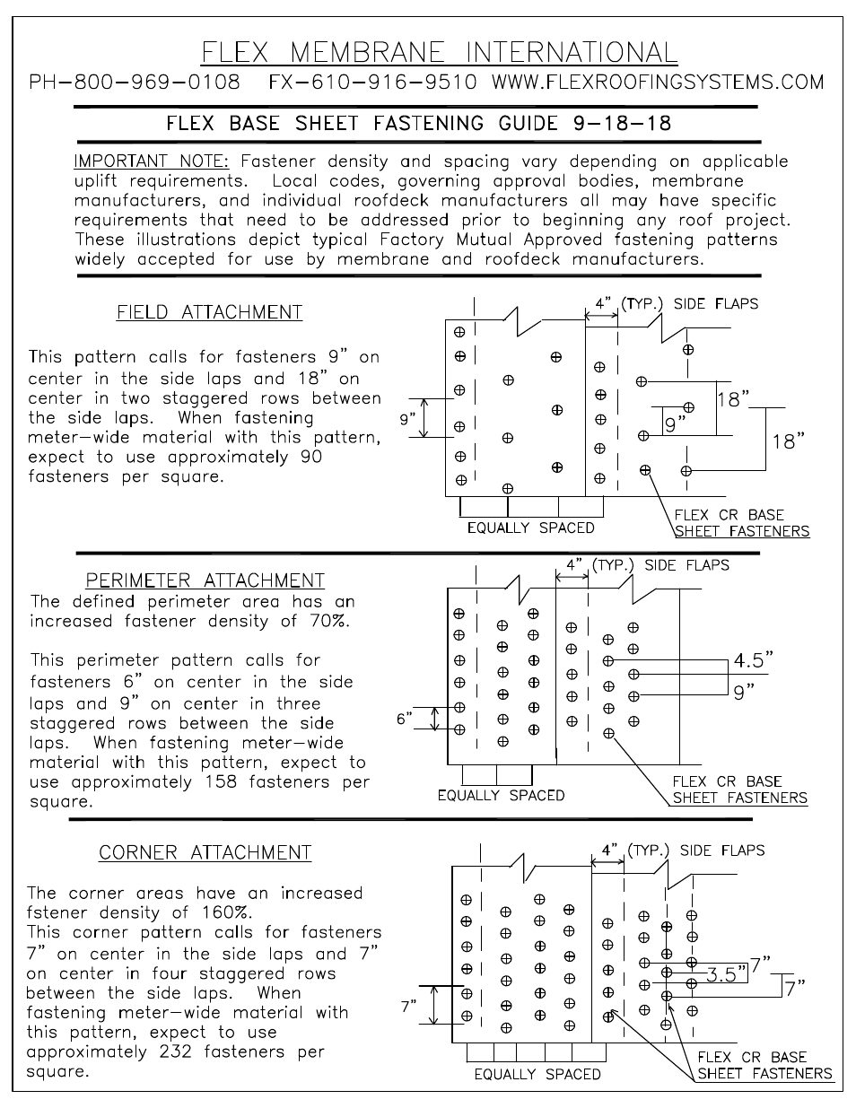 Flex Base Fastening 9-18-18 User Manual | 1 page