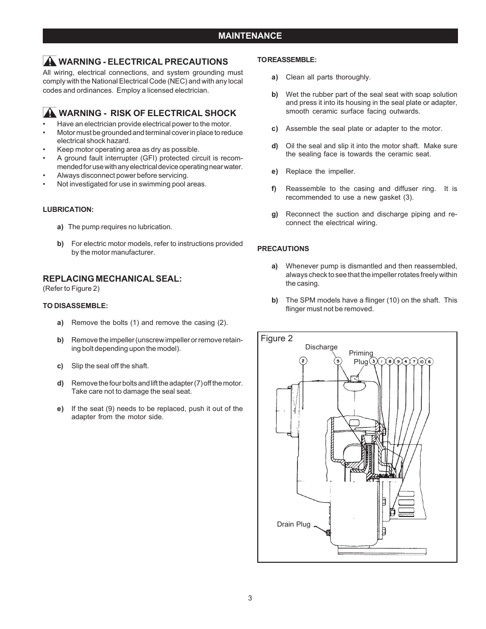 Flint & Walling SPM User Manual | Page 3 / 12