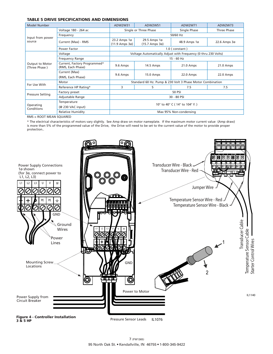 Flint & Walling Constant Pressure Pumping Stations - ADW2W73 User Manual | Page 7 / 8