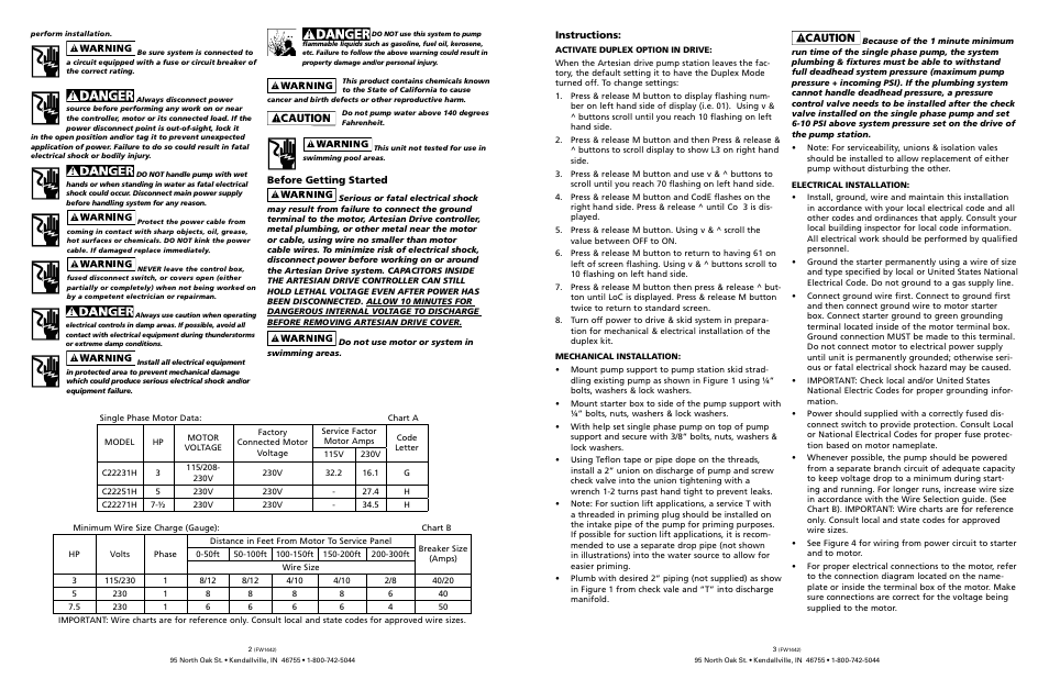 Flint & Walling Constant Pressure Pumping Stations - Add-On Kit User Manual | Page 2 / 5