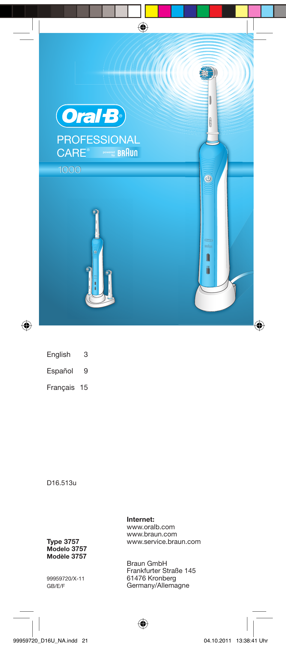 Braun 3757 User Manual | 20 pages