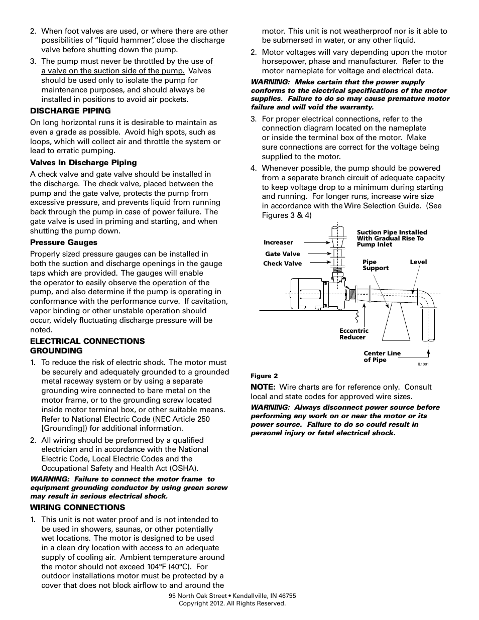 Flint & Walling Constant Pressure Pumping Stations - end suction centrifugal pumps User Manual | Page 3 / 8