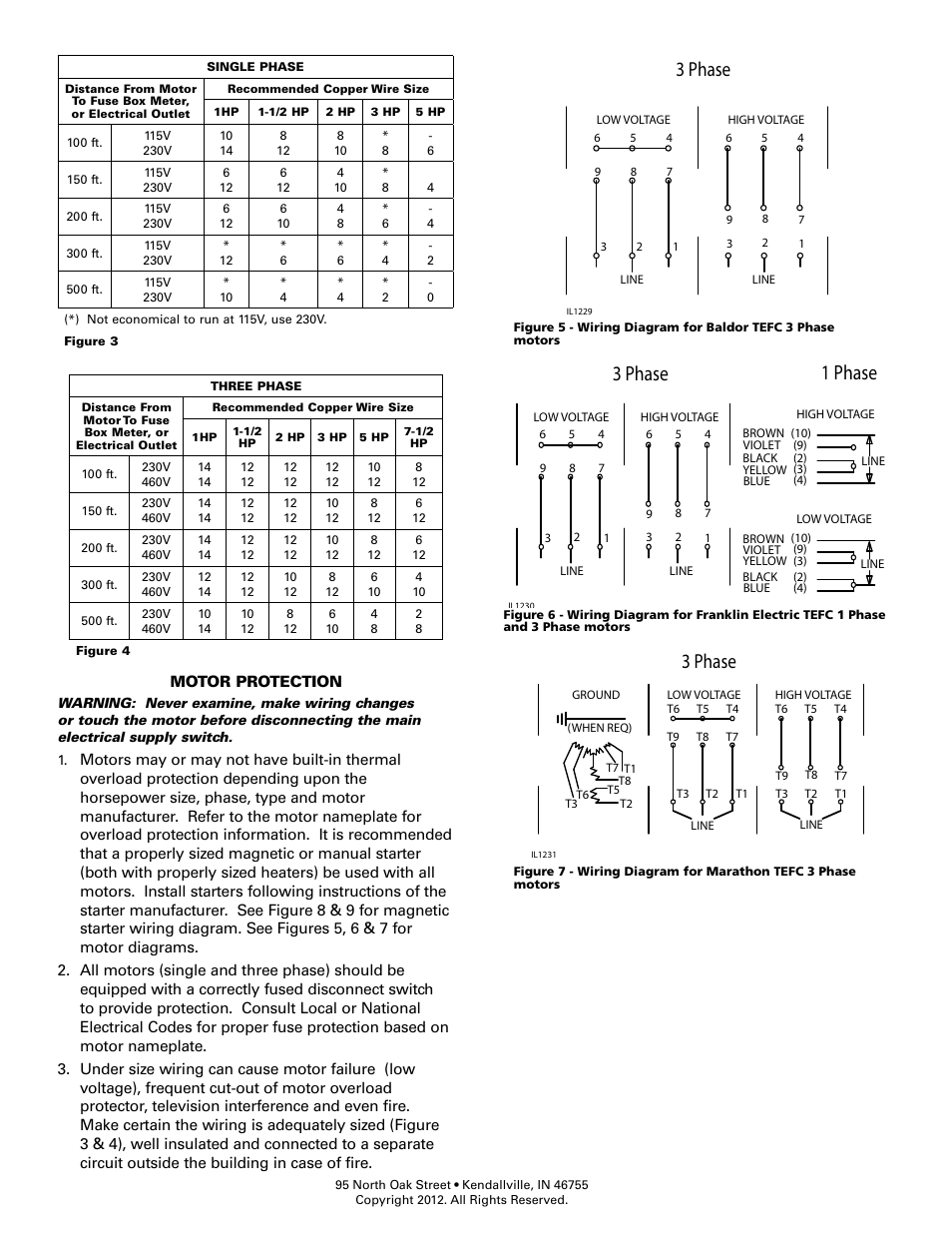 3 phase, 3 phase 1 phase | Flint & Walling Constant Pressure Pumping Stations - end suction centrifugal pumps User Manual | Page 4 / 8