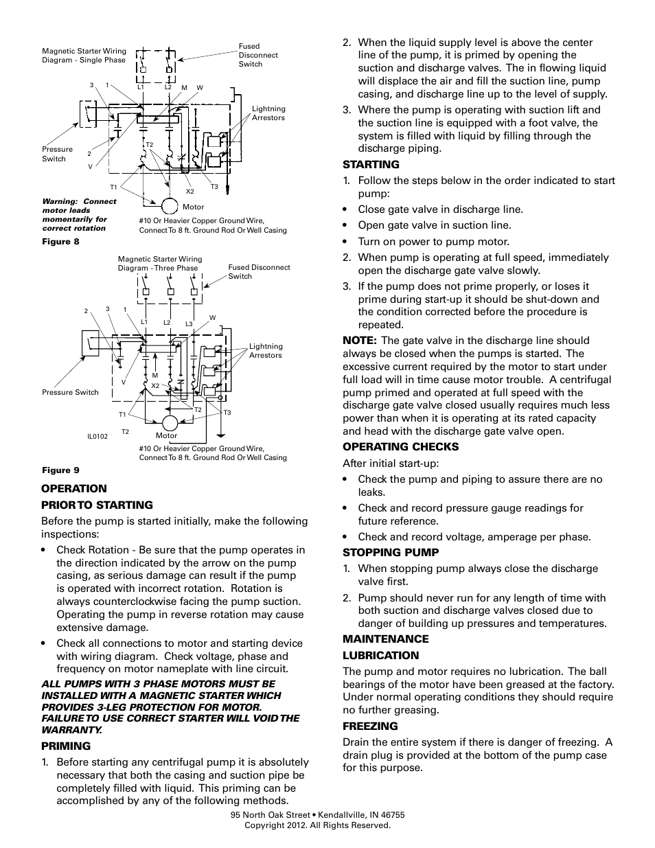 Flint & Walling Constant Pressure Pumping Stations - end suction centrifugal pumps User Manual | Page 5 / 8