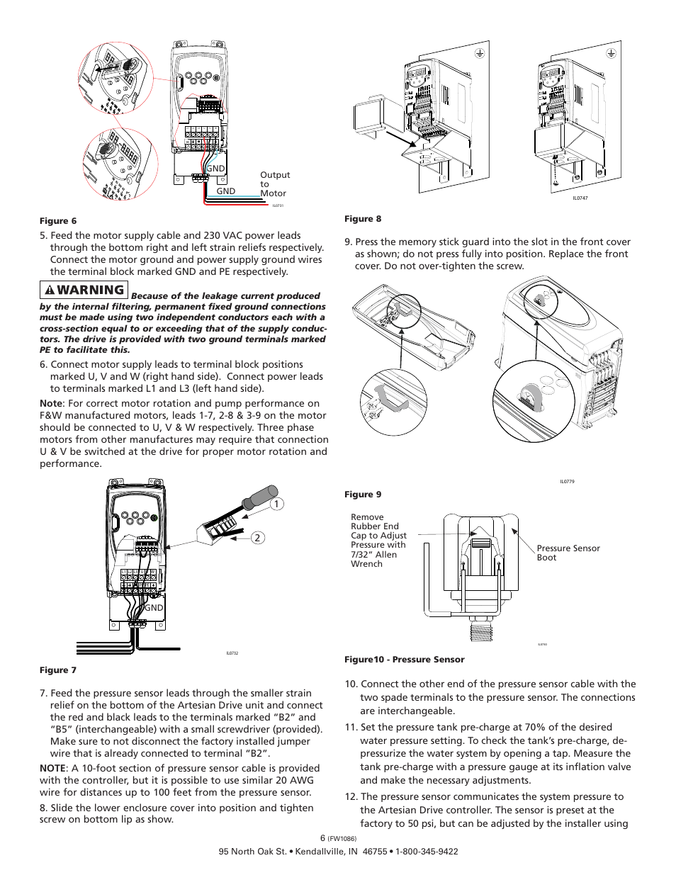 Flint & Walling Artesian Drive Controllers - AD150145 User Manual | Page 6 / 13