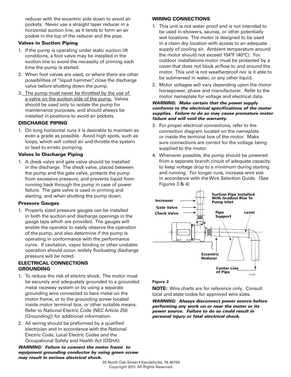 Flint & Walling Centrifugal Packages - end suction centrifugal pumps User Manual | Page 3 / 8