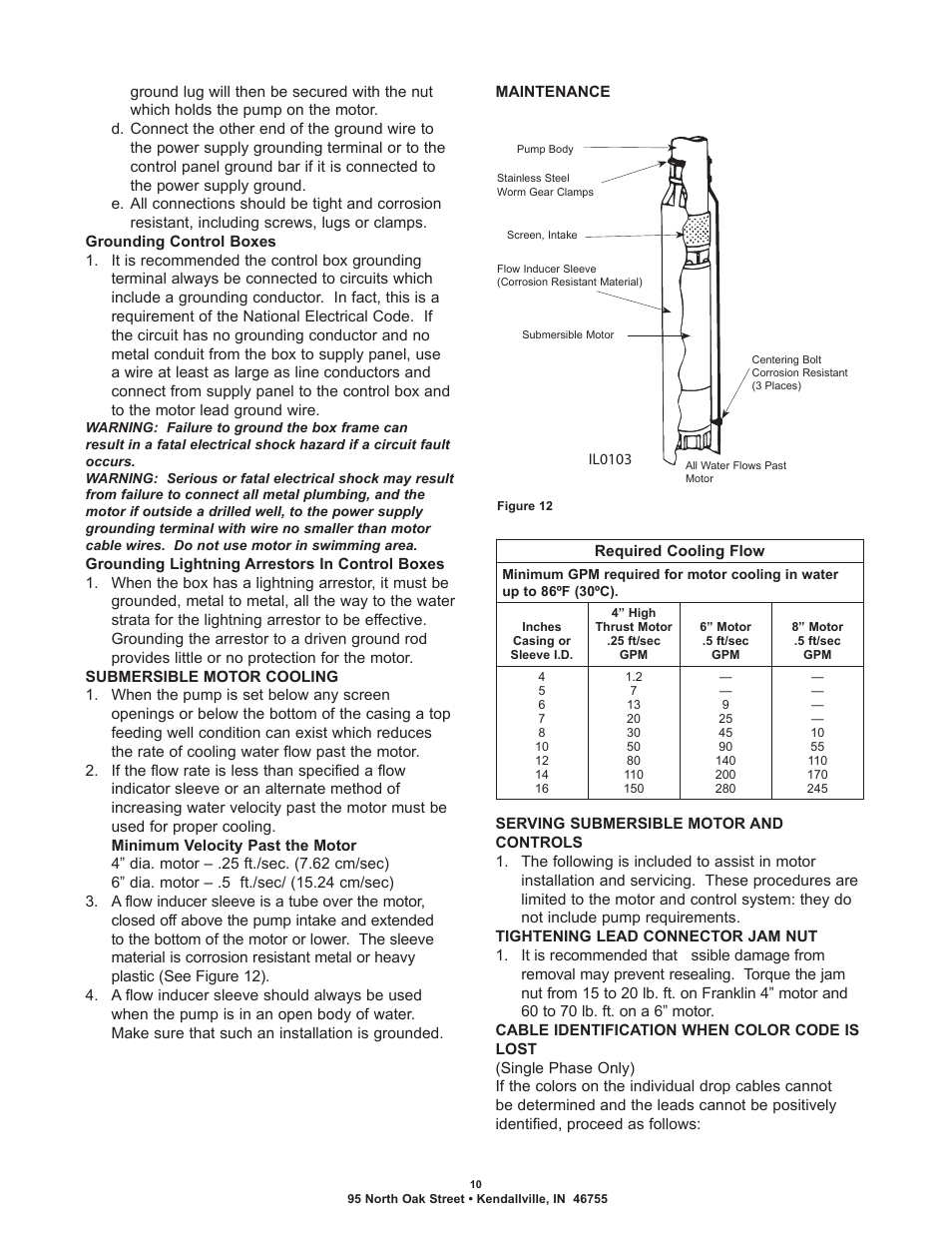 Flint & Walling Commander Pro 300 User Manual | Page 10 / 16