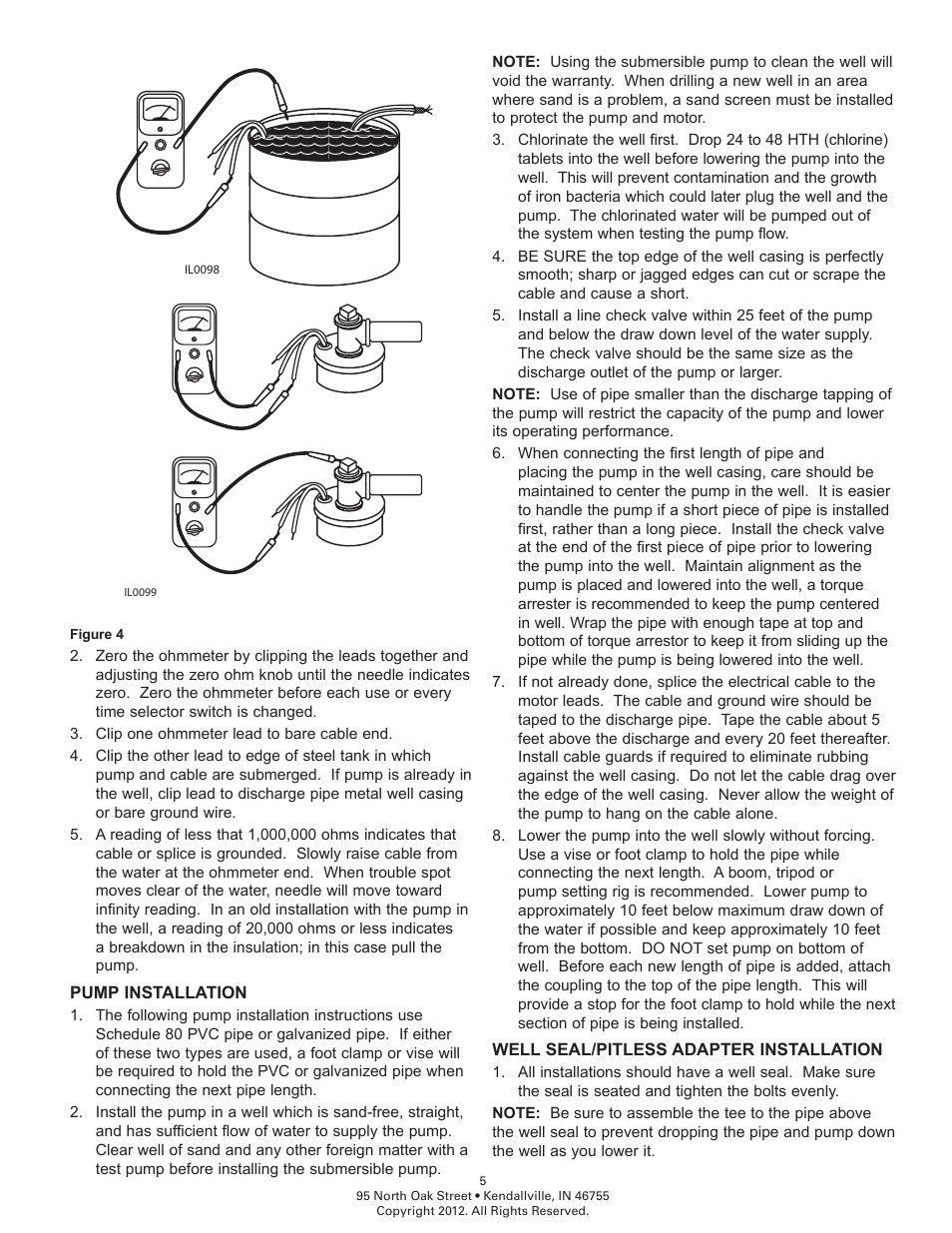 Flint & Walling Commander Pro 75 User Manual | Page 5 / 10