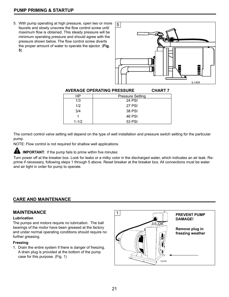 Flint & Walling CPJS Shallow Well User Manual | Page 21 / 24