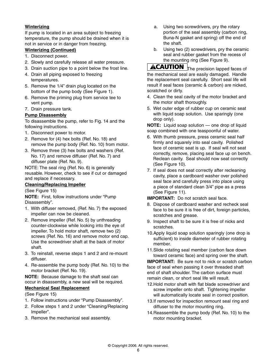 Flint & Walling FJ Shallow Well User Manual | Page 6 / 10