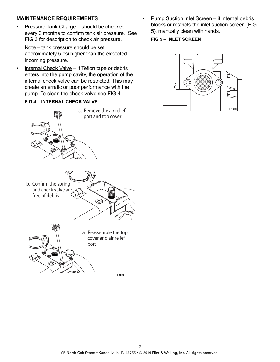 Flint & Walling City Pressure Booster VP10 User Manual | Page 7 / 8