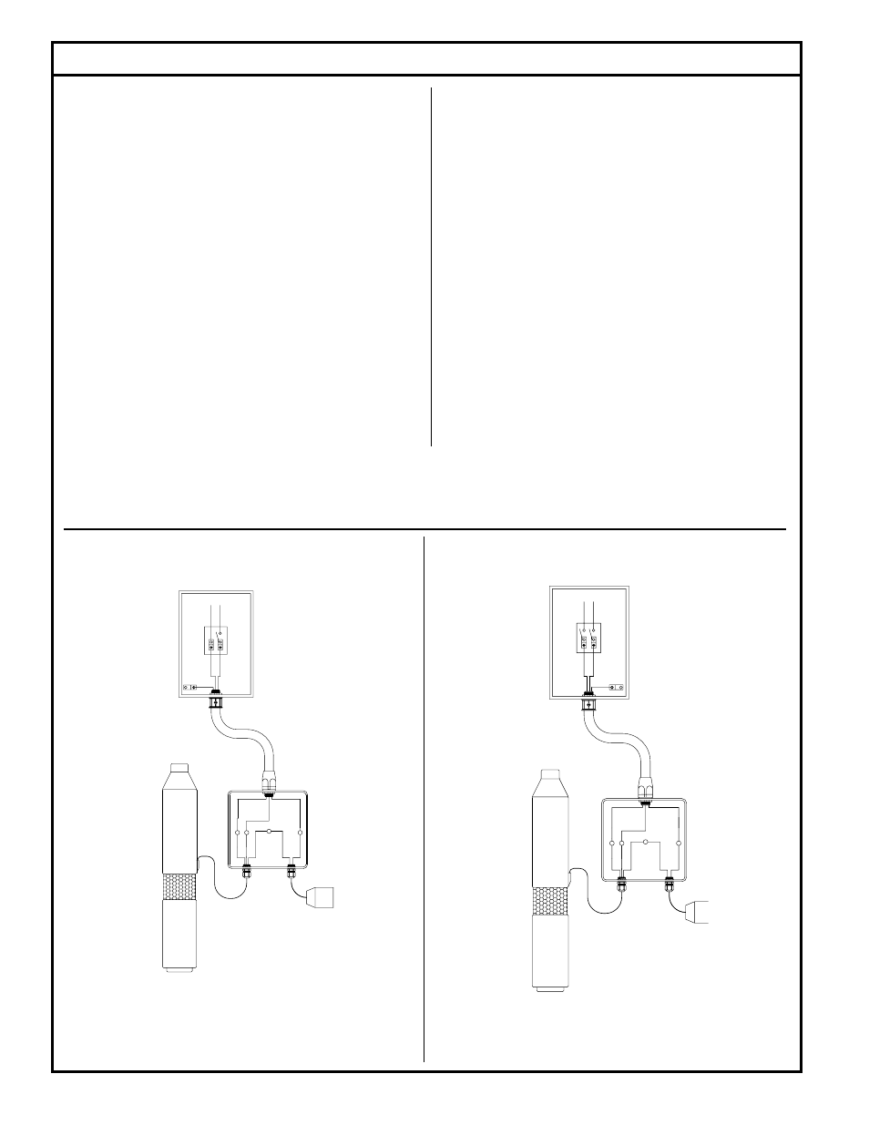 Pump installation and wiring diagram | Flint & Walling Multi-Stage Effluent 4 (10 cm) Submersible Pump User Manual | Page 6 / 8
