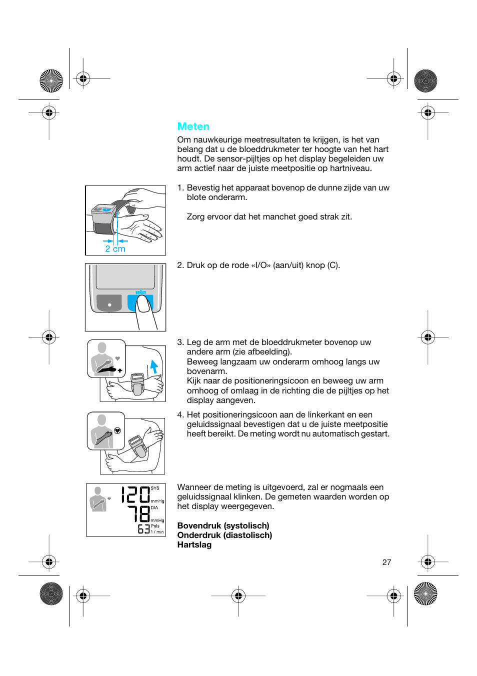 Meten | Braun BP2550 User Manual | Page 27 / 62