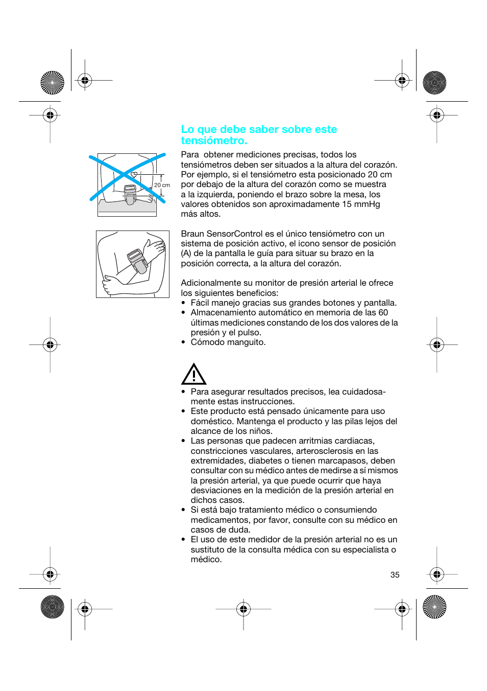 Lo que debe saber sobre este tensiómetro | Braun BP2550 User Manual | Page 35 / 62