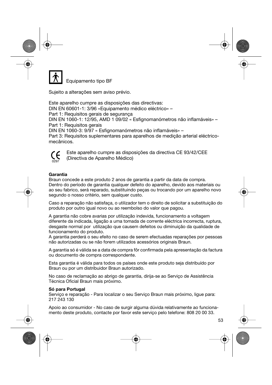 Braun BP2550 User Manual | Page 53 / 62