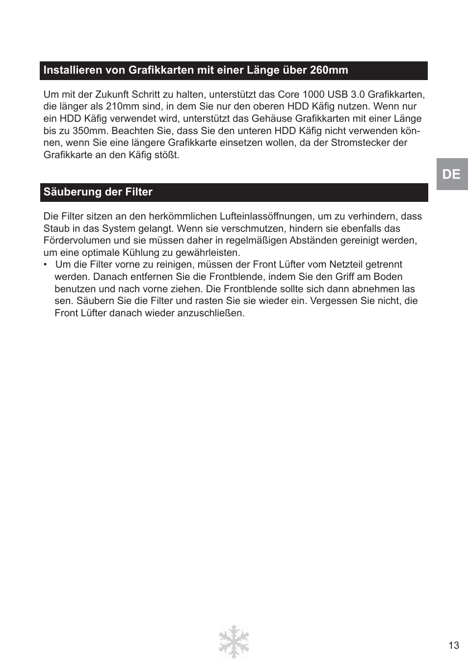 Fractal Design Core 1000 USB 3_0 User Manual | Page 15 / 38