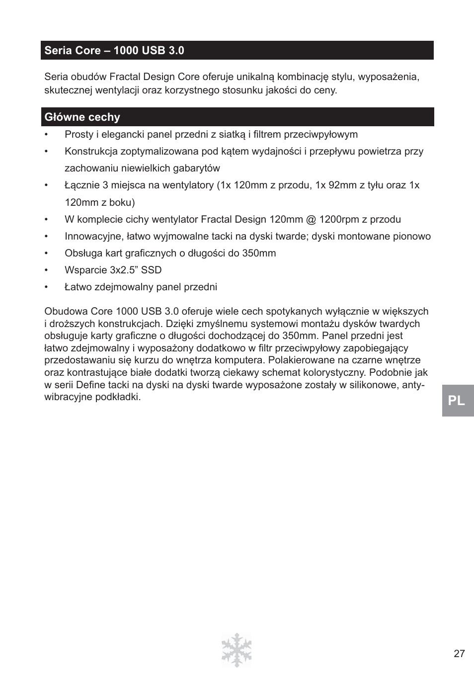 Fractal Design Core 1000 USB 3_0 User Manual | Page 29 / 38