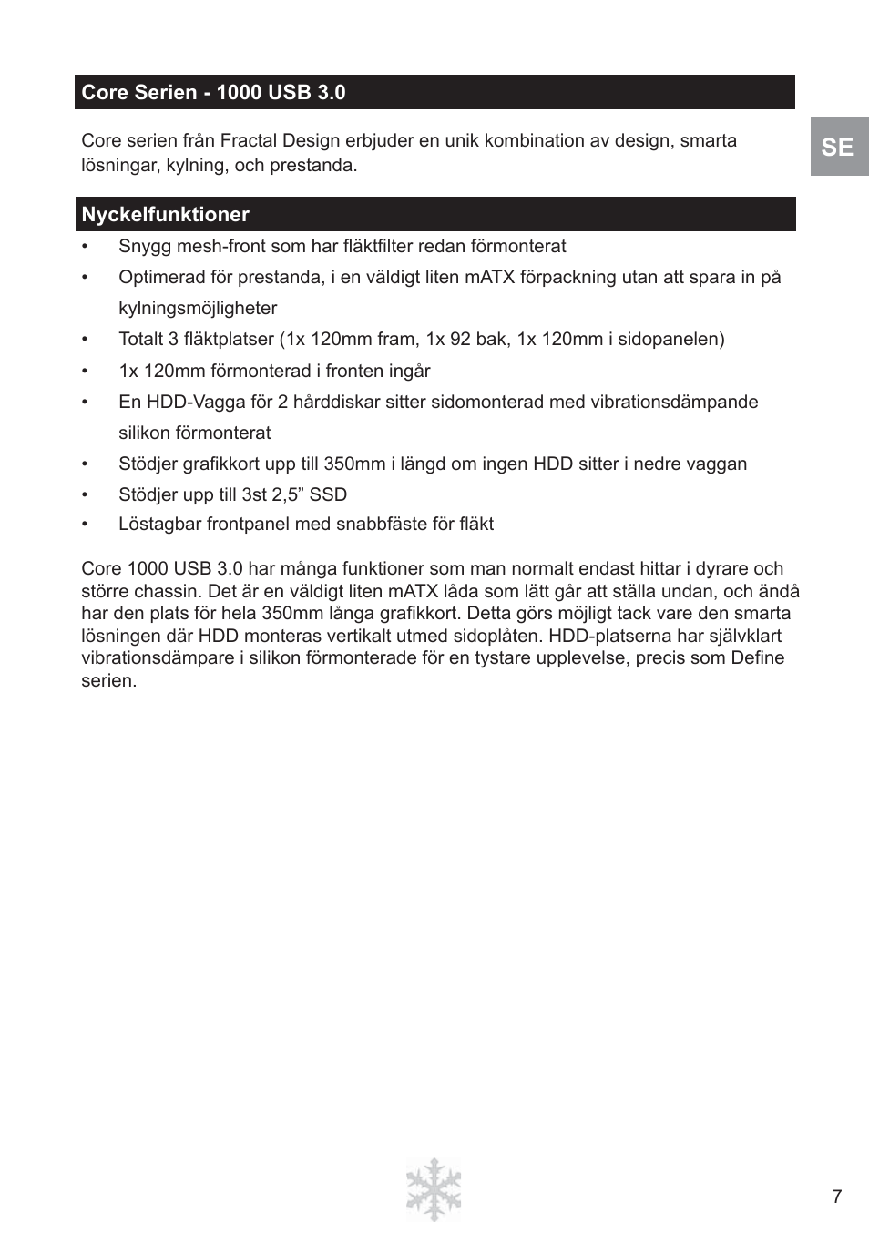 Fractal Design Core 1000 USB 3_0 User Manual | Page 9 / 38