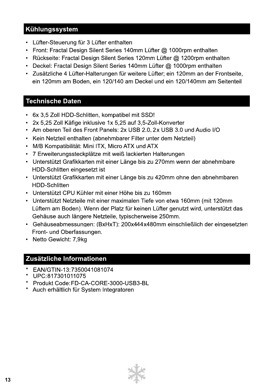Fractal Design Core 3000 USB 3_0 User Manual | Page 14 / 38