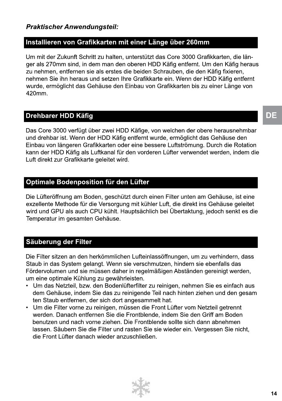 Fractal Design Core 3000 USB 3_0 User Manual | Page 15 / 38