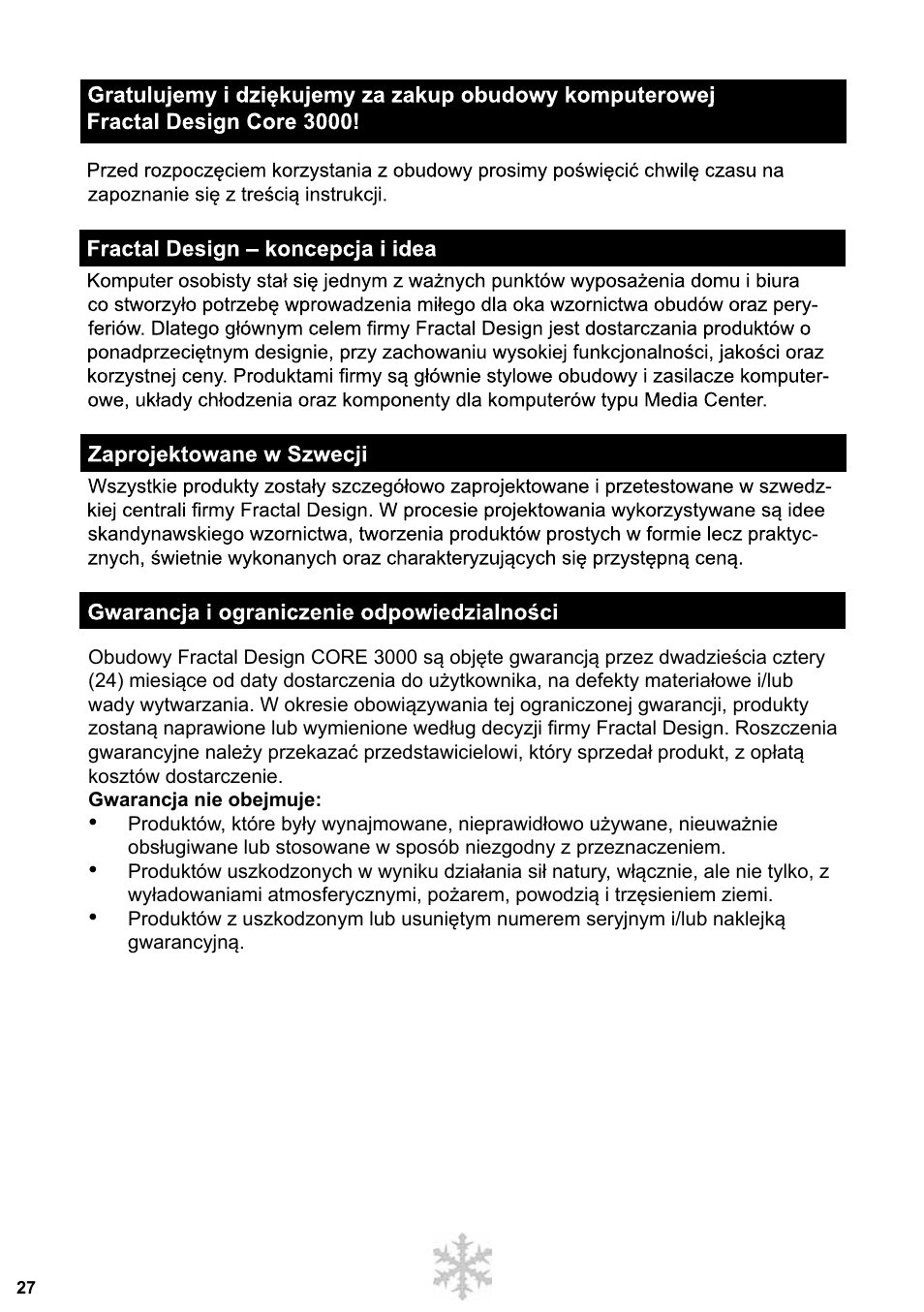 Fractal Design Core 3000 USB 3_0 User Manual | Page 28 / 38