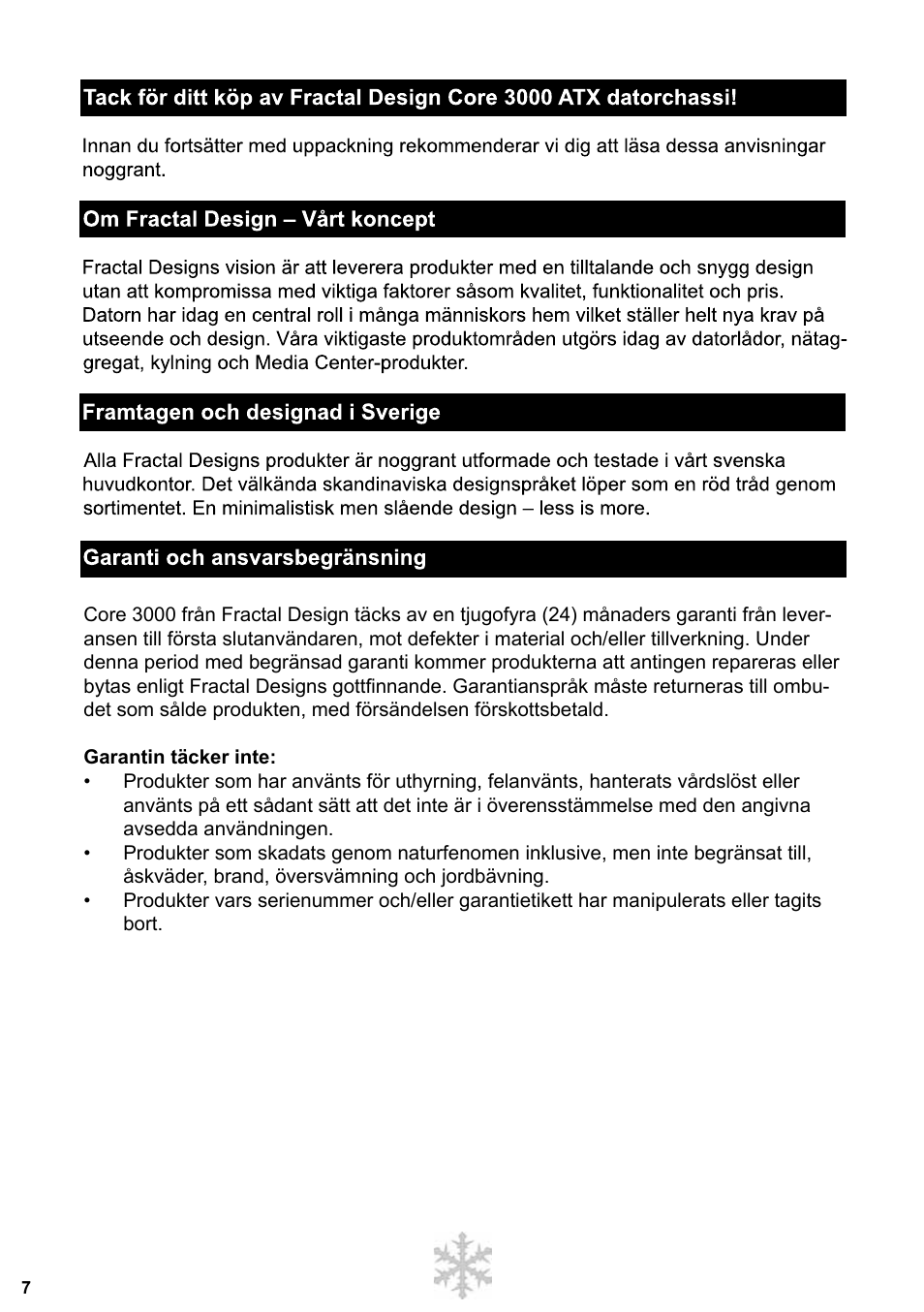 Fractal Design Core 3000 USB 3_0 User Manual | Page 8 / 38