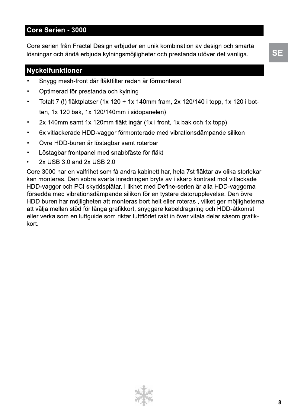 Fractal Design Core 3000 USB 3_0 User Manual | Page 9 / 38