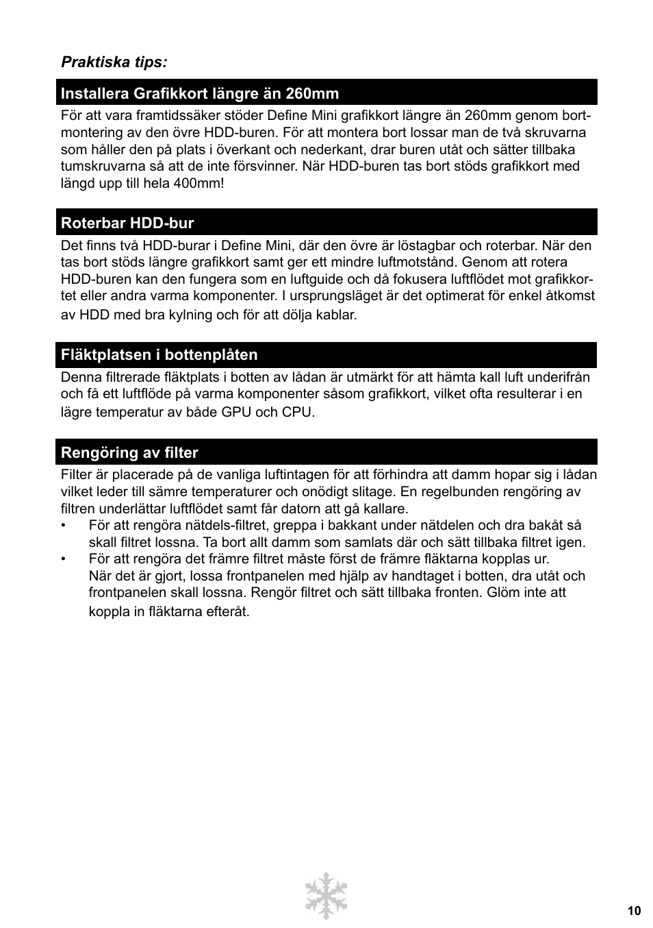 Fractal Design Define Mini User Manual | Page 11 / 40