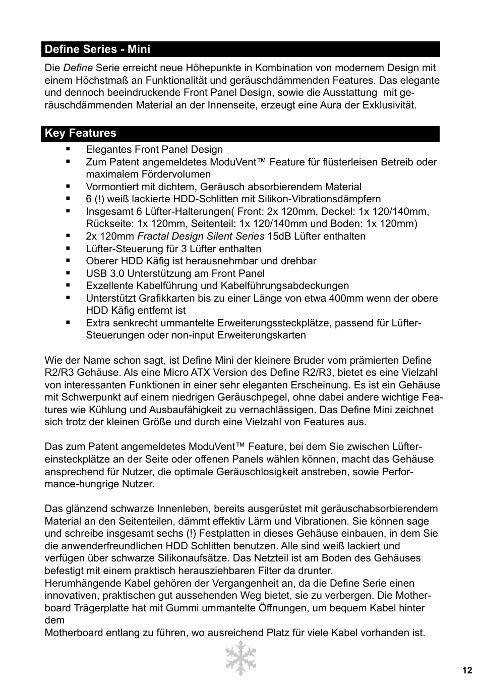 Fractal Design Define Mini User Manual | Page 13 / 40