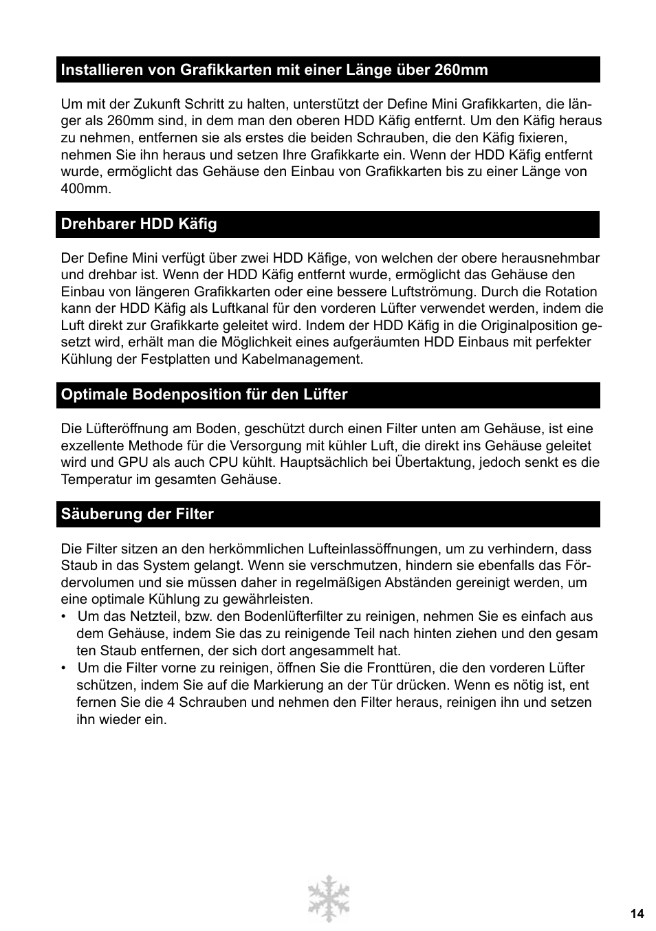 Fractal Design Define Mini User Manual | Page 15 / 40
