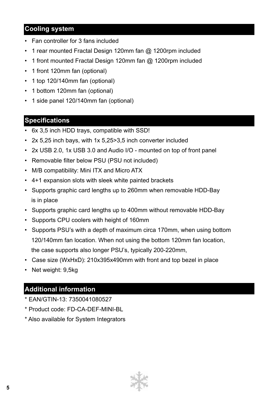 Fractal Design Define Mini User Manual | Page 6 / 40