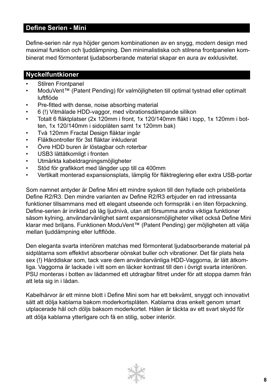 Fractal Design Define Mini User Manual | Page 9 / 40
