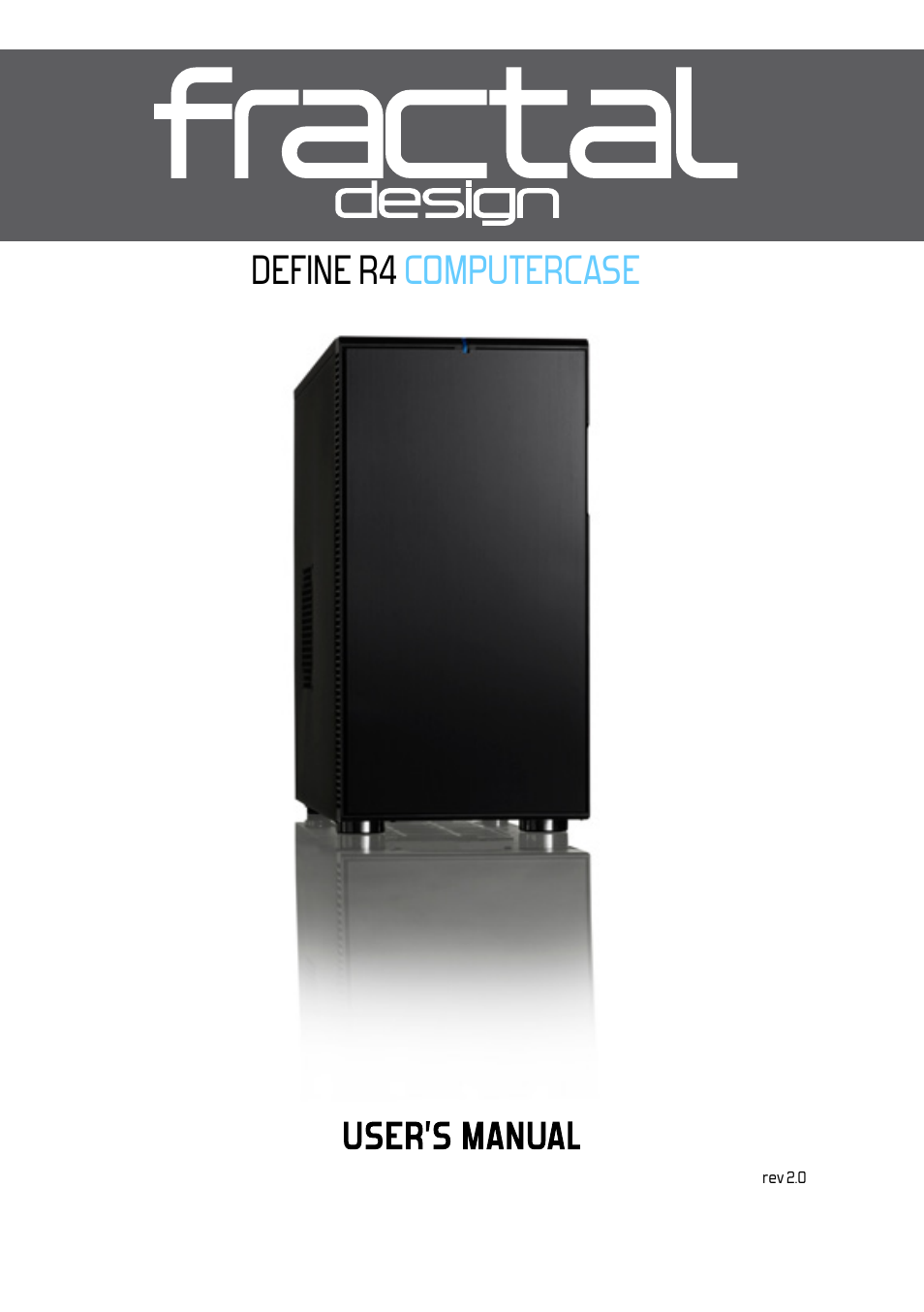Fractal Design Define R4 Titanium Grey Window User Manual | 37 pages