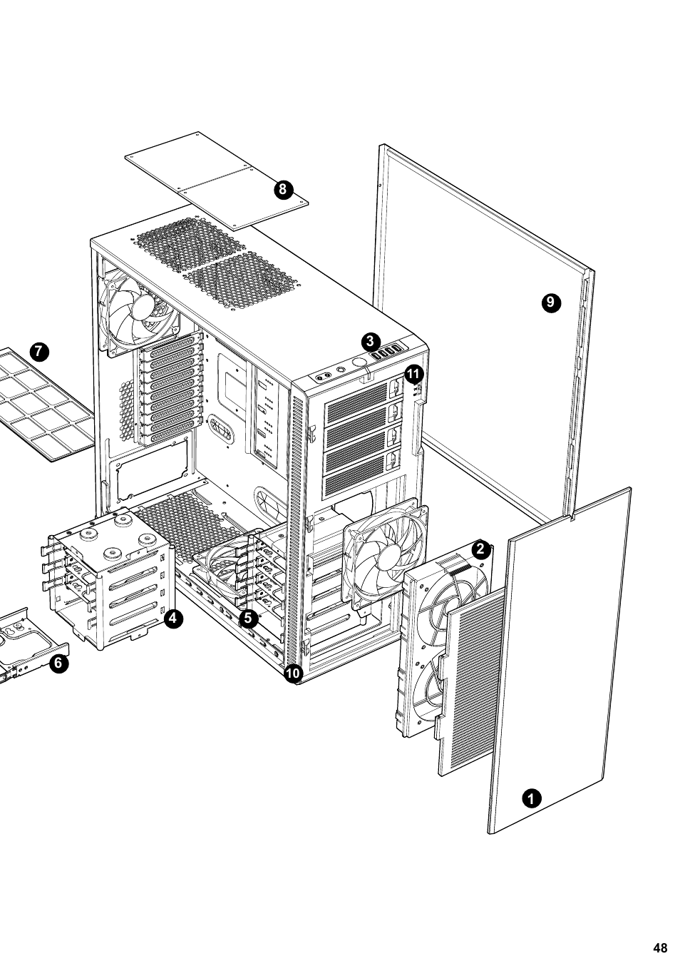 Fractal Design Define XL R2 Titanium Grey User Manual | Page 49 / 50