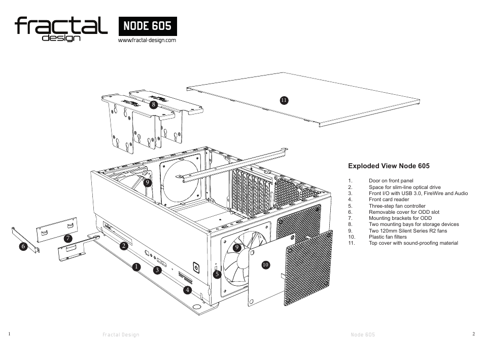 Node 605 | Fractal Design Node 605 User Manual | Page 3 / 19