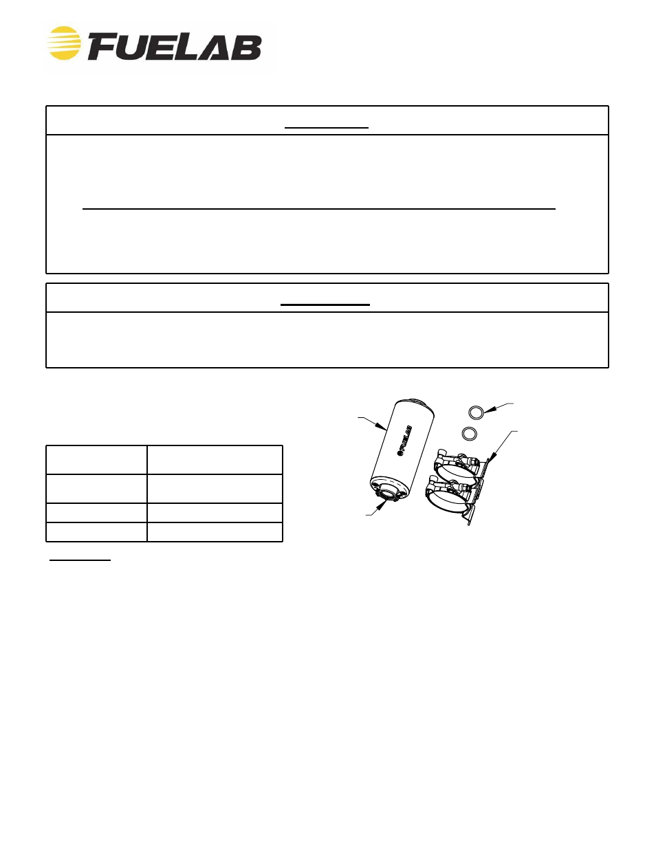 Fuelab 42401 Prodigy Fuel Pump High Pressure EFI In-Line User Manual | 6 pages