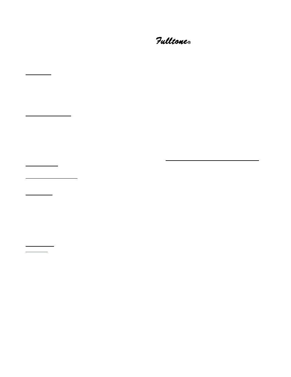 Clyde, Fulltone, Wah wah | Fulltone Clyde Standard Wah User Manual | Page 2 / 2