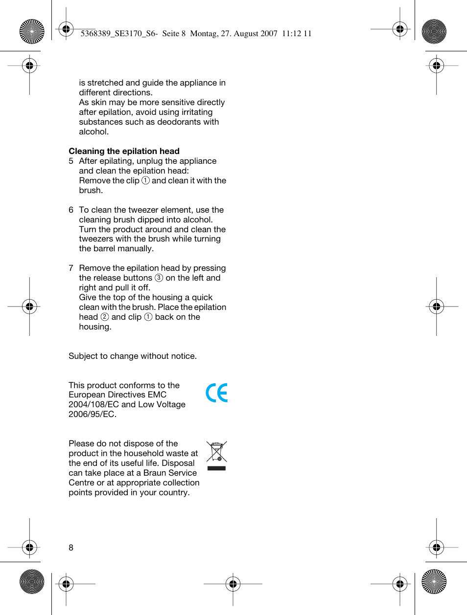 Braun 3270 User Manual | Page 7 / 63