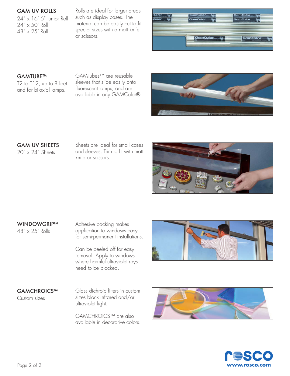 GAM UV FILTER GCC1510 User Manual | Page 2 / 2