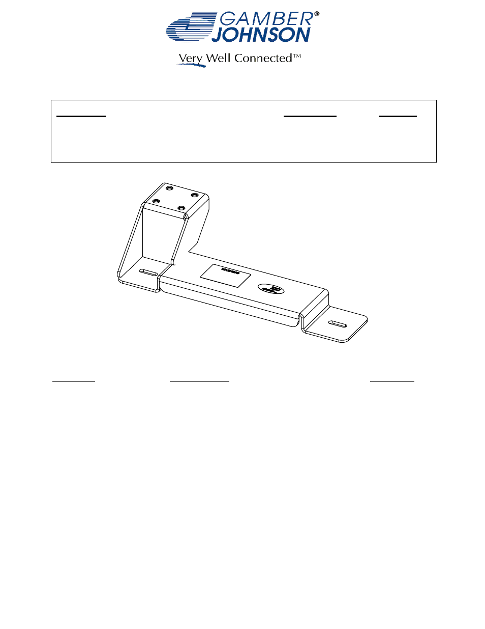 Gamber-Johnson 7160-0557 User Manual | 3 pages