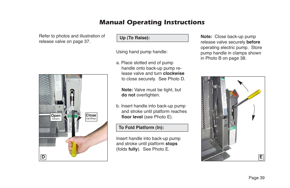 Manual operating instructions | Braun NL955 User Manual | Page 41 / 55