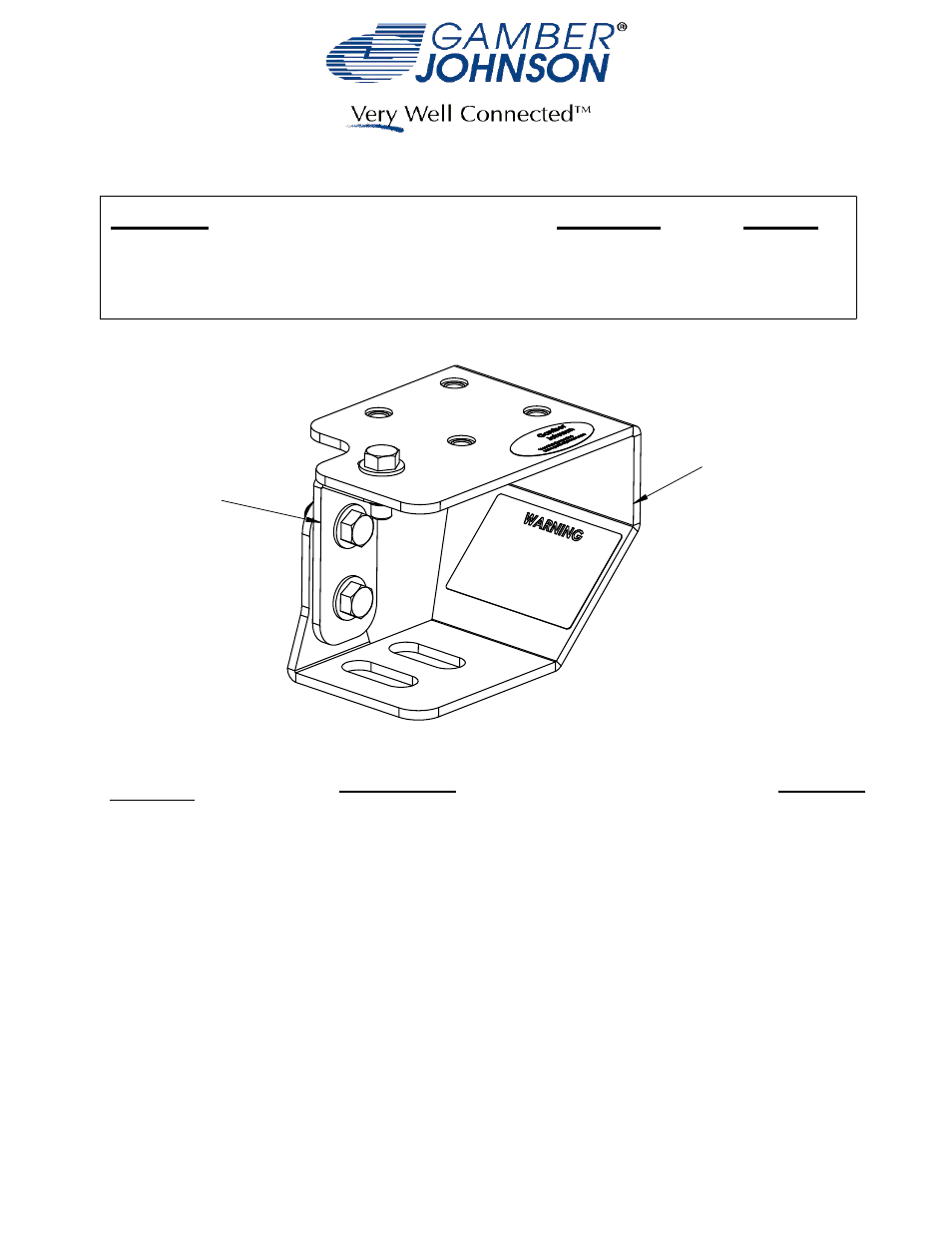 Gamber-Johnson 7160-0536 User Manual | 3 pages