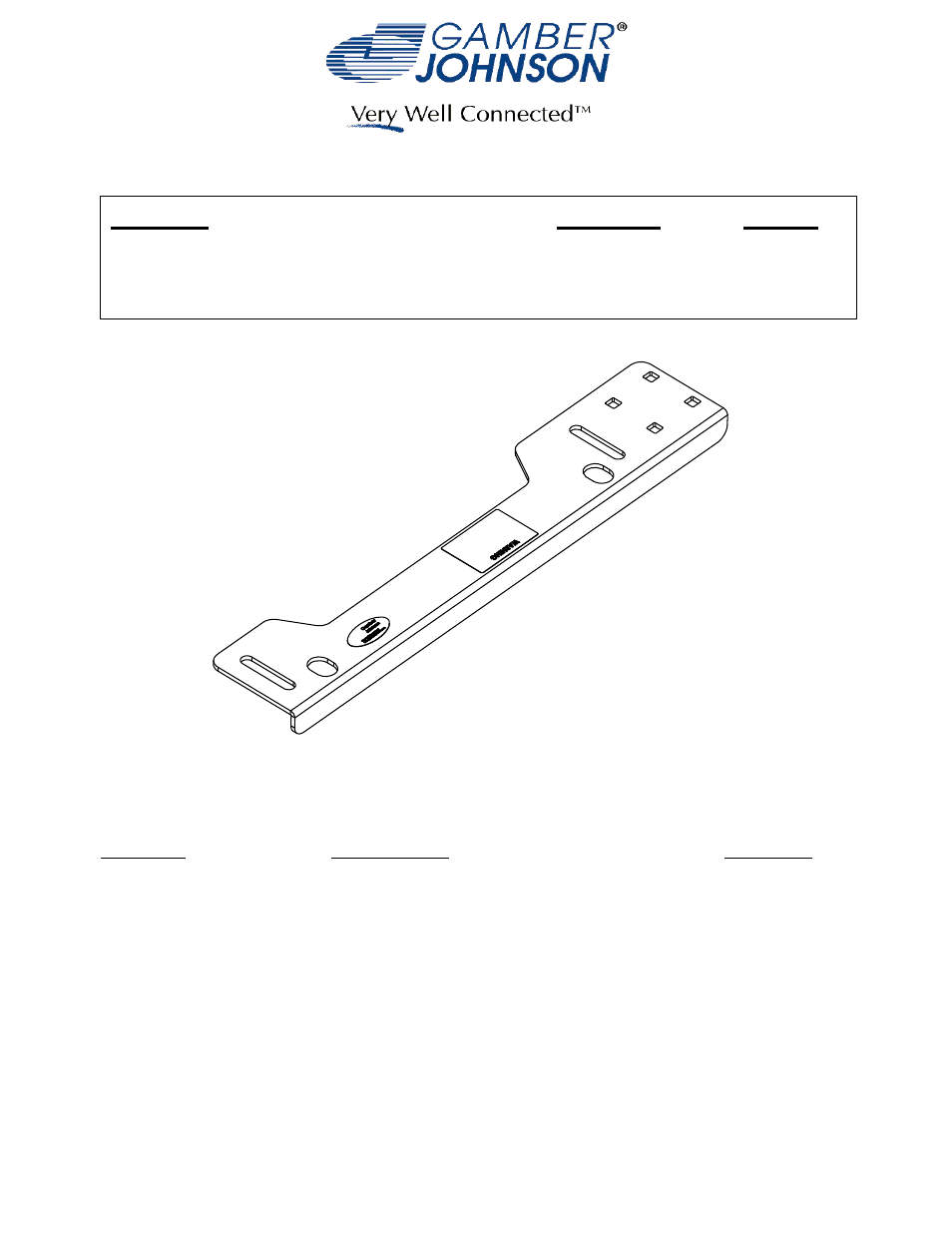 Gamber-Johnson 7160-0537 User Manual | 3 pages