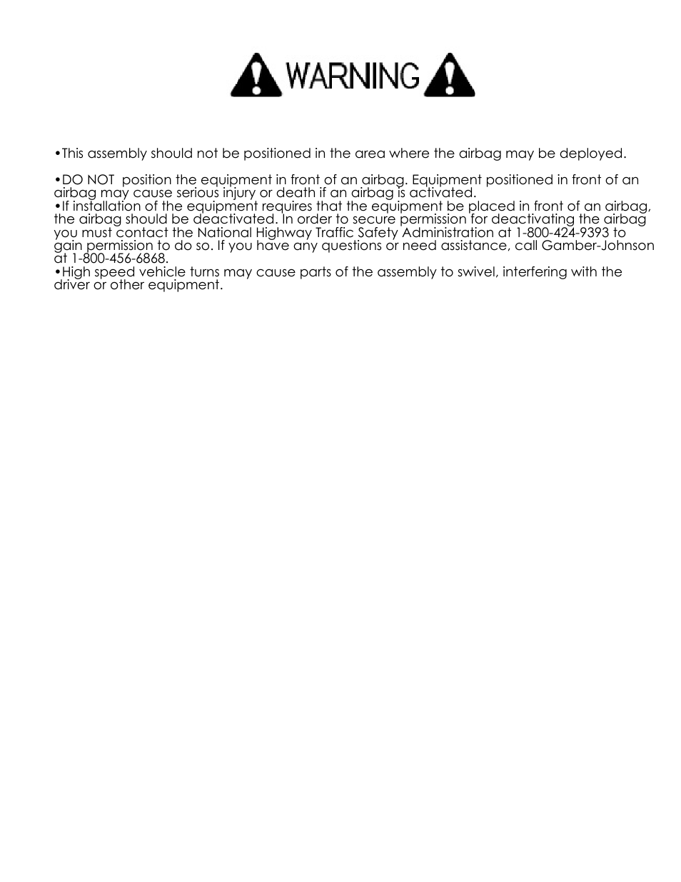 Gamber-Johnson 7160-0520 User Manual | Page 3 / 3